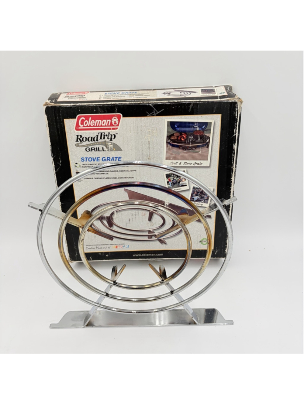 COLEMAN RoadTrip GRILL STOVE Grate Chrome Replacement Accessory w/ Box